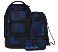 satch pack Set aus pack + Sportbeutel + Schlamperbox 26 Seismic Blue