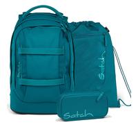 satch pack Set aus pack + Sportbeutel + Schlamperbox Deep Petrol