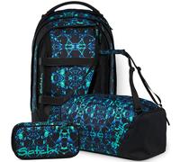 satch pack Set aus pack + Sporttasche + Schlamperbox 26 Caleido Blue
