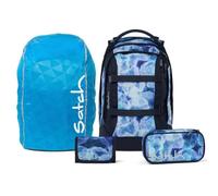 Satch Pack Streetwalk Edition Schulrucksack Set 4tlg. inkl. Schlamperbox, Geldbörse und Regenhülle (Blurry Sky)