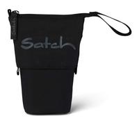 Satch Pencil Slider extra groß inkl. Trennfach Reißverschlussfach Stiftehalter Geodreieck Sichtfenster für Stundenplan Blackjack - Schwarz
