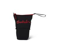 Satch Pencil Slider Federmäppchen Stiftehalter zum Stehen 3 Innenfächer Geheimfach Recycelte Materialien Fire Phantom - Schwarz