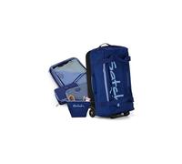 Satch Quest Reisetasche Set komfortabel, robust, mit Tragegriffen und Rollen Jet Blue - Blau