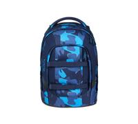 satch pack Schulrucksack Schulrucksack ab 5. Klasse ergonomisch 30L Stauraum standfest Organisationstalent, Troublemaker - Blau