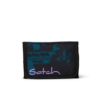 satch - Satch Geldbörse 13 x 9 x 2 cm (B x H x T) Klettverschluss 100 % Polyester schwarz/petrol/lila Night Vision schwarz/petrol/lila