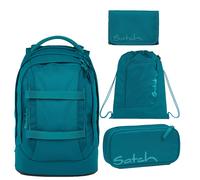 Satch - Satch Pack Deep Petrol Schulrucksack Set 4tlg
