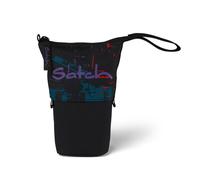 satch - Satch Schlampermäppchen Pencil Slider 17 x 19 x 7 cm (B x H x T) Reißverschluss 100 % Polyester schwarz/petrol/lila Night Vision ...