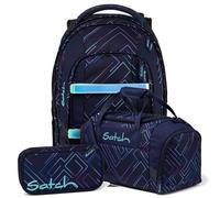 satch satch Set aus pack + Schlamperbox + Sporttasche, Purple Laser, Mädchen & Jungen