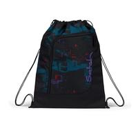 satch - Satch Sportbeutel 33 x 44 cm (B x H) 12l 100 % Polyester schwarz/petrol/lila Night Vision schwarz/petrol/lila