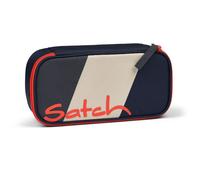 Satch Schlamperbox extra groß inkl. Trennfach Reißverschlussfach Stiftehalter Geodreieck Sichtfenster für Stundenplan