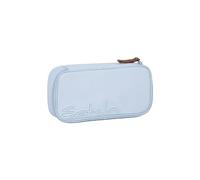 Satch Schlamperbox extra groß inkl. Trennfach Reißverschlussfach Stiftehalter Geodreieck Sichtfenster für Stundenplan Nordic Ice Blue - Hellblau