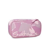 Satch Schlamperbox Heartbreaker - Rosa | Extra groß mit Trennfach, Reißverschlussfach, Stiftehaltern, Geodreieckfach und Sichtfenster für den Stundenplan