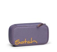 Satch Schlamperbox extra groß inkl. Trennfach Reißverschlussfach Stiftehalter Geodreieck Sichtfenster für Stundenplan Mesmerize - Lila