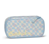 Satch Schlamperbox Summer Era extra groß mit Trennfach, Reißverschlussfach, Stiftehalter - Hellblau