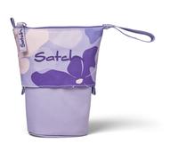 Satch Pencil Slider Federmäppchen Stiftehalter zum Stehen 3 Innenfächer Geheimfach Recycelte Materialien Lilac Blossom - Lila