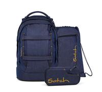 Satch Schulrucksack Set Denim Blue - Satch Pack Set