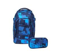 Satch Schulrucksack-Set PACK Troublemaker Blau 2-teilig