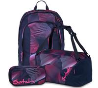 satch Set aus air + Sporttasche + Schlamperbox 26 Seismic Pink