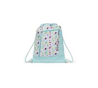 Satch Sportbeutel Dreamy Mosaic - Türkis | Turnbeutel für Mädchen und Jungen mit Reißverschlussfach, 12 L Volumen und zur Fixierung am satch Rucksack geeignet