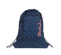Satch Sportbeutel Funky Friday - Dunkelblau | Turnbeutel für Mädchen und Jungen mit Reißverschlussfach, 12 L Volumen und zur Fixierung am satch Rucksack geeignet