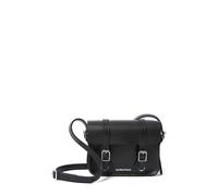 Satchel DR. MARTENS, Herren, Gr. B/H/T: 18cm x 12,5cm x 5cm, schwarz, Leder, Taschen, Unisex Umhängetasche, Schultertasche mit Logo, 7" Satchel Bag (54556262-0) schwarz