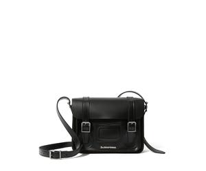 Satchel DR. MARTENS "Satchel Bag", Herren, Gr. B/H/T: 28cm x 20,5cm x 7,5cm, schwarz, Leder, Taschen, Umhängetasche, Schultertasche, Messenger Bag (61538001-0) schwarz