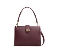 Satchel TOMMY HILFIGER "TH HERITAGE MINI SATCHEL", Damen, Gr. B/H/T: 22cm x 16cm x 9cm, dunkelrot, Lederimitat, Taschen, Damen Umhängetasche, Tragetasche, Schultertasche mit Logo (59260816-0) dunkelro