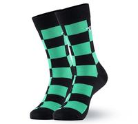 Satdflie Demon Slayer Baumwolle Socken Tanjiro Kamado Unisex Mid-Calf Casual Socken Anime gedruckt niedliche Socken Weihnachtsidee Geschenk für Fans, eine Größe, grün