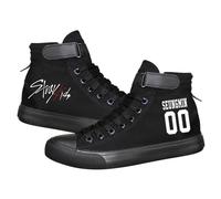 Satdflie Kpop Stray Kids Leinwand Schuhe Sneakers Bang Chan Lee wissen ChangBin Han I.N Felix HyunJin Seungmin Hiphop High-Top Klettverschluss gedruckt Erwachsene Unisex Schuhe, Farbe/5, 35 Größe