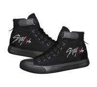 Satdflie Kpop Stray Kids Leinwand Schuhe Sneakers Bang Chan Lee wissen ChangBin Han I.N Felix HyunJin Seungmin Hiphop High-Top Klettverschluss gedruckt Erwachsene Unisex Schuhe, Farbe/11, 38 Größe