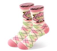 Satdflie Spy x Family Mädchen Mid-Calf Socken 1 Paar für Damen Teenager Anya Baumwolle Figuren Bedruckte Socken Anime Fans Geschenke, Einheitsgröße, Stil/1