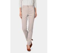 Satin-Baumwollhose LOUISA braun 42 lang