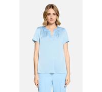 Satin-Bluse kurzarm Powder Blue 42