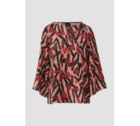 Satin-Bluse mit All-over-Print 48 Rosa 2172610.44A1.48