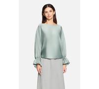 Satinbluse BETTY BARCLAY "Damen mit U-Boot-Ausschnitt", Damen, Gr. 42, chinois grün, Satin, Obermaterial: 100% Polyester, figurumspielend normal, Rundhals, Blusen (12050328-42) chinois grün