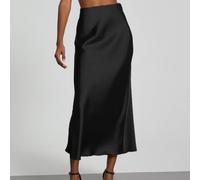 Satin-Fischschwanzrock, hohe Taille, einfarbig, lang, lässige | Damen-Satin-Fischschwanzrock, hohe Taille, einfarbig, langer Rock, 95 % Polyester, 5 % Spandex, lässige Sommer-Partykleidung