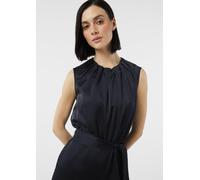 Satin-Jumpsuit mit Faltendetails und Eingrifftaschen blau 40