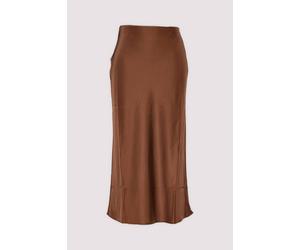 Satin Midi Skirt M Hazel