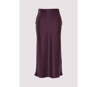Satin Midi Skirt M Mulberry
