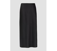 Satin-Rock in Midi-Länge 32 schwarz 2173927.9999.32