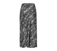 Ausgestellter Satinrock mit Elastiktape 42 grau