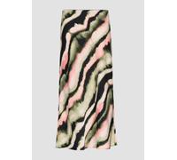 Satin-Rock mit elastischem Bund und All-over-Print 38 blau 2150301.59A0.38