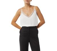 Satin Top mit Spitzendetails