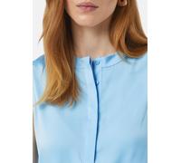 Satin-Top mit verdeckter Knopfleiste blau 32