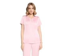 Satinbluse BETTY BARCLAY "Damen kurzarm", Damen, Gr. 44, pink dolphin, Obermaterial: 97% Polyester, 3% Elasthan, lässig geschnitten normal, V-Ausschnitt, Blusen (96040730-44) pink dolphin