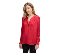 Satinbluse BETTY BARCLAY "Damen langarm", Damen, Gr. 44, rot, Obermaterial: 100% Polyester, lässig geschnitten normal, V-Ausschnitt, Blusen (67959035-44) rot