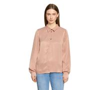 Cartoon Satin-Bluse Pfirsich-Beige Damen Größe 42