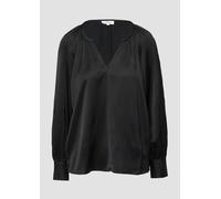 Satinbluse im Relaxed Fit 34 schwarz 2156322.9999.34