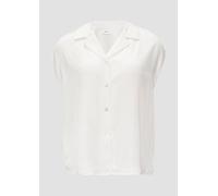 Satinbluse im Relaxed Fit mit Perlmuttknöpfen 44 creme 2150141.0200.44