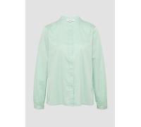 Satinbluse mit Raffungen 40 türkis 2161031.6505.40